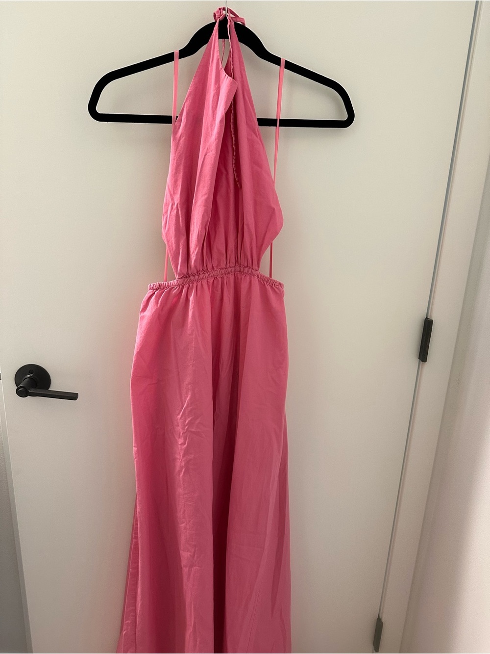STAUD Pink Halter Cutout Maxi Dress - Picture 5 of 7